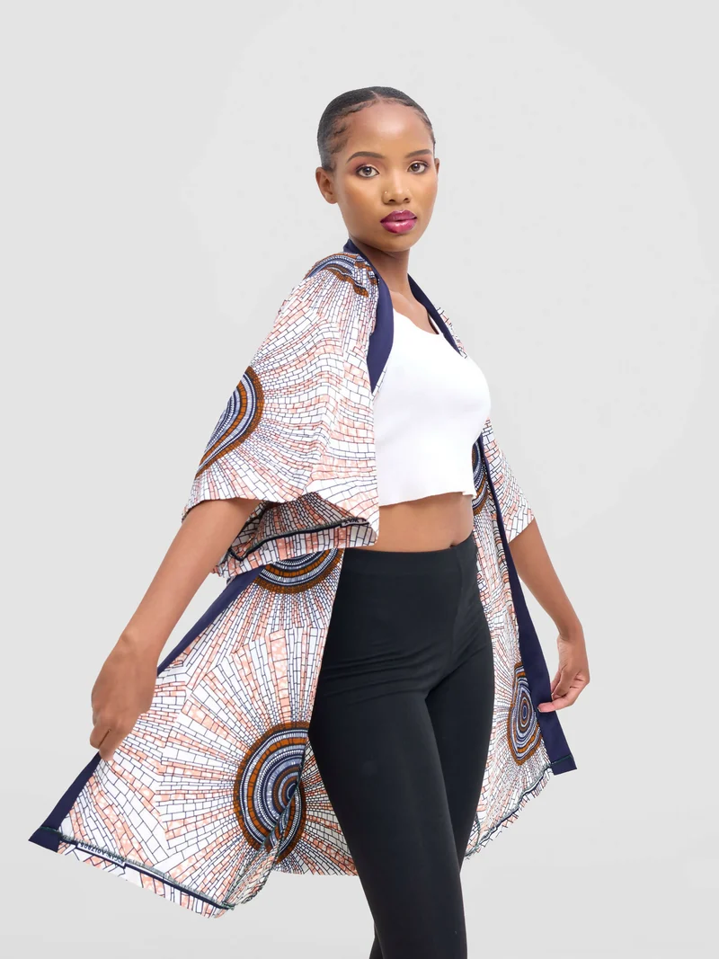 Wsc Pambo Nalani Amani Ankara Kimono - Multicolored
