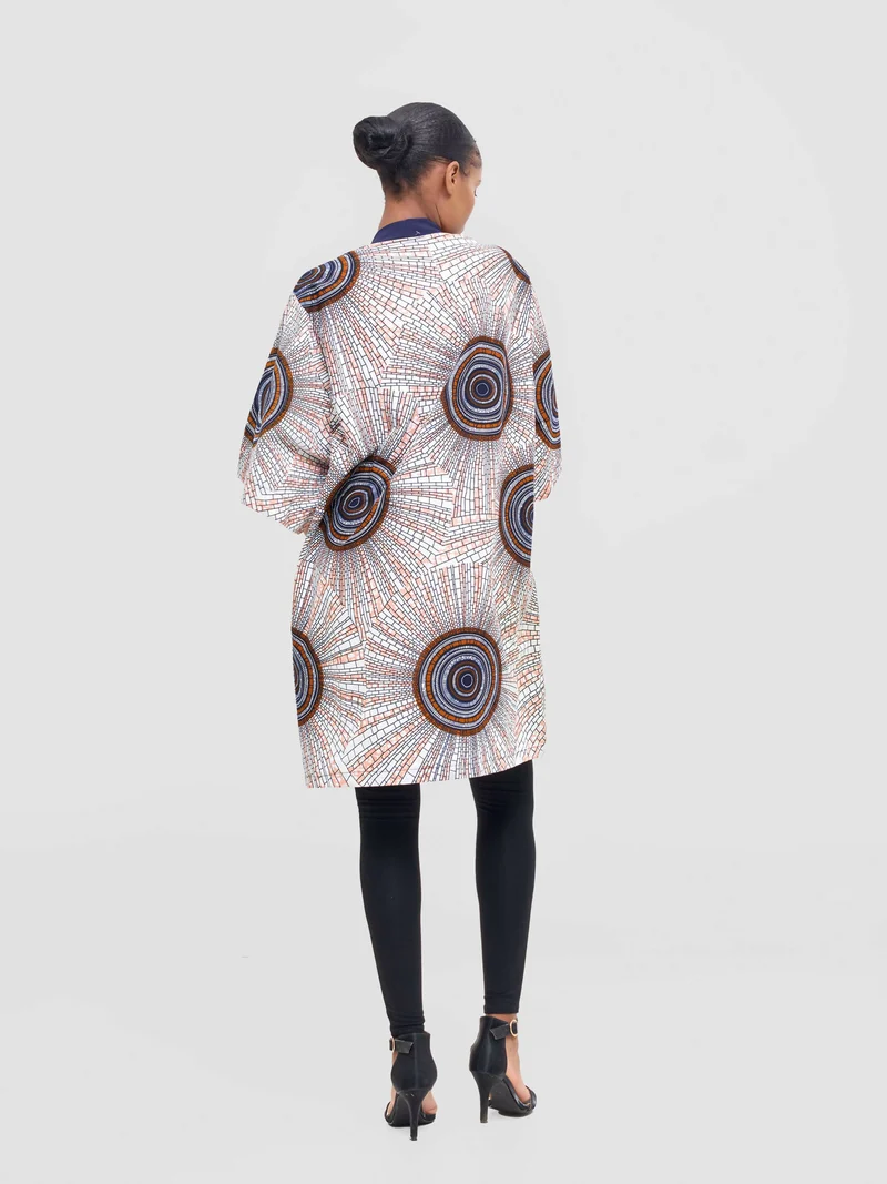Wsc Pambo Nalani Amani Ankara Kimono - Multicolored
