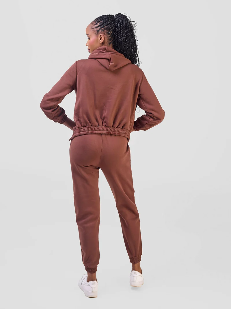 Dynique Clothing 3 Piece Pant Set - Brown