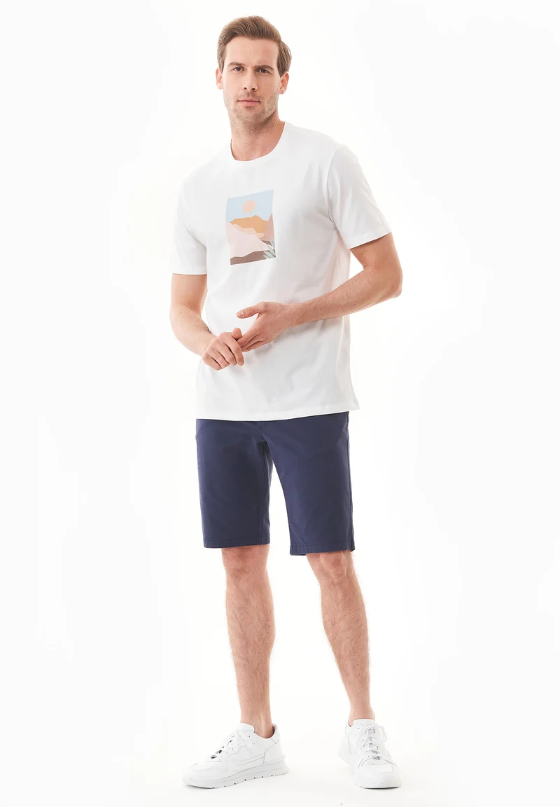 T-Shirt aus Bio-Baumwolle mit Print