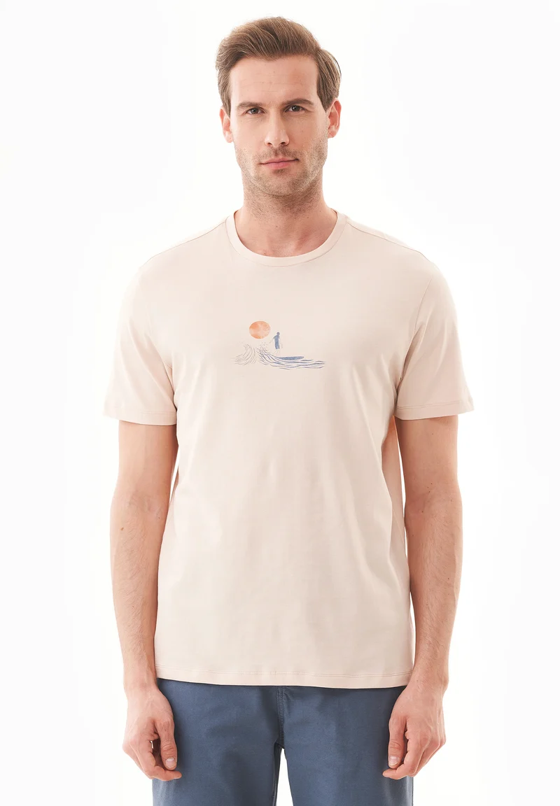 T-Shirt aus Bio-Baumwolle mit Print