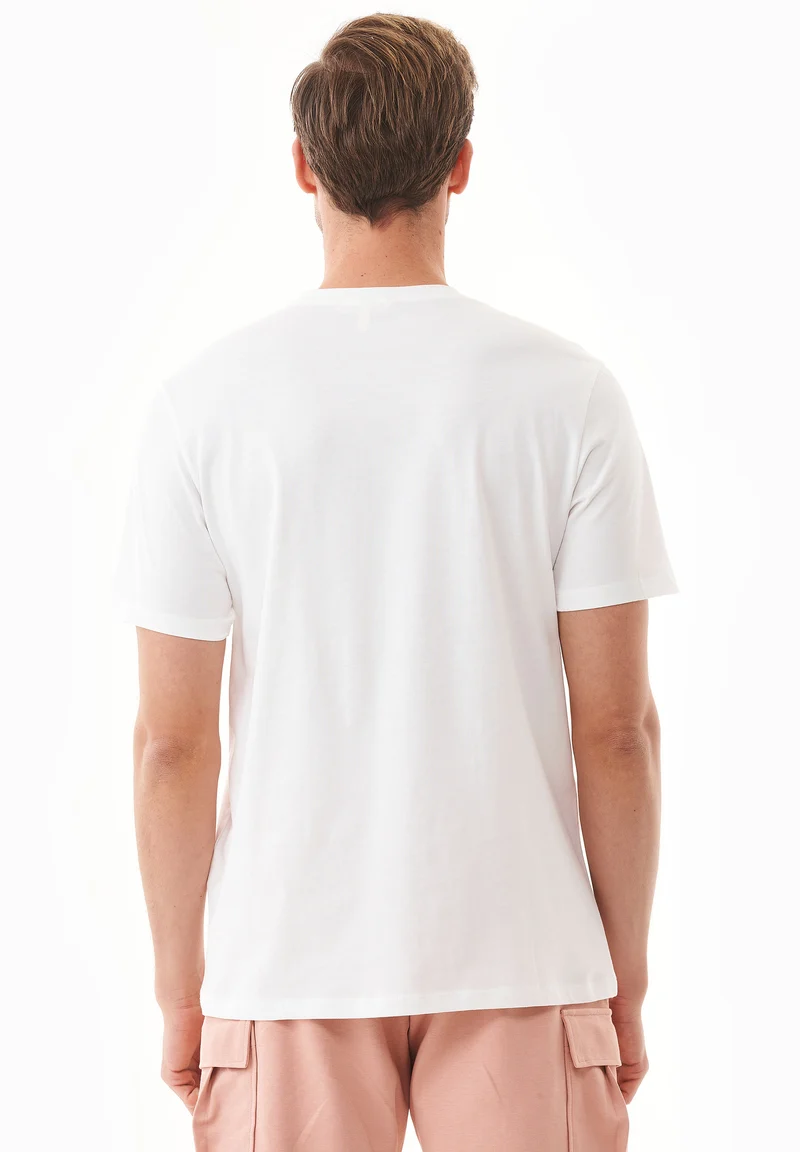 T-Shirt aus Bio-Baumwolle mit Fahrrad-Print