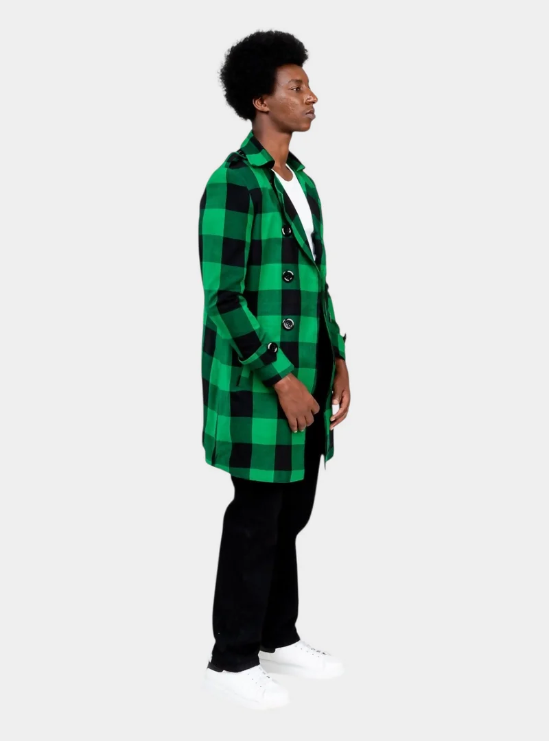 Rafiki Threads Kijani Trench Coat - Green