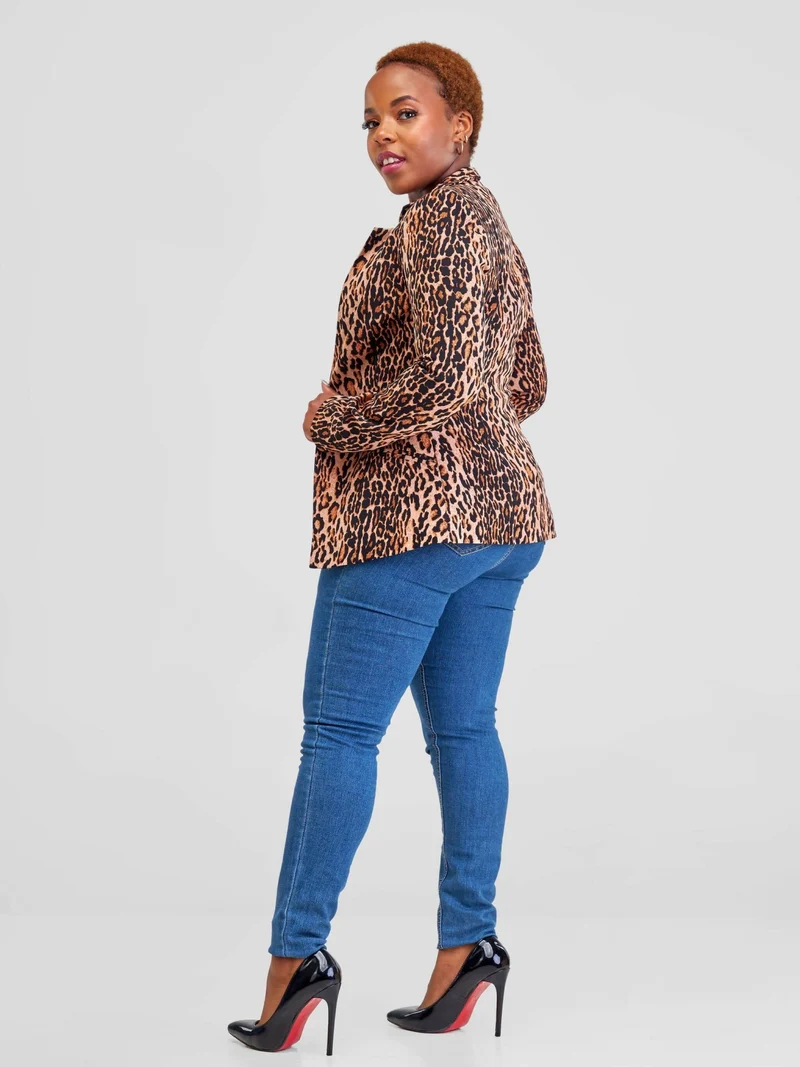 WSC Pambo Immaculate Chic Animal Print Blazer - Animal Print