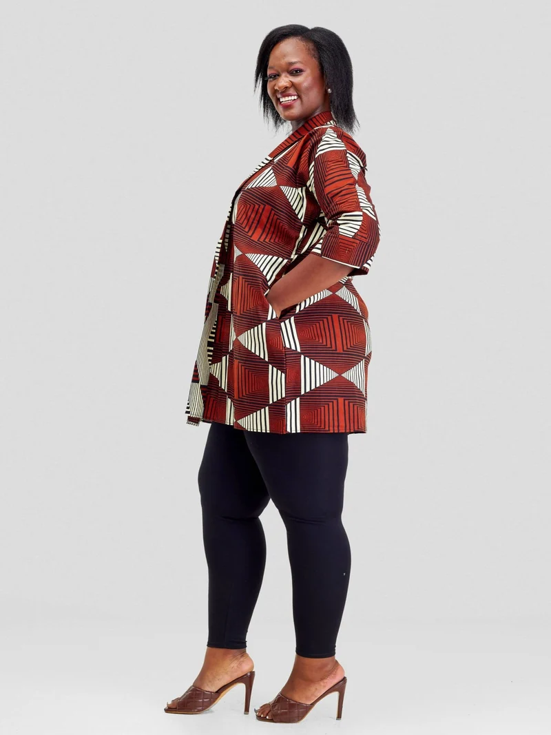 Wsc Pambo Hando Afrikan Designs Rongo Kimono - Brown