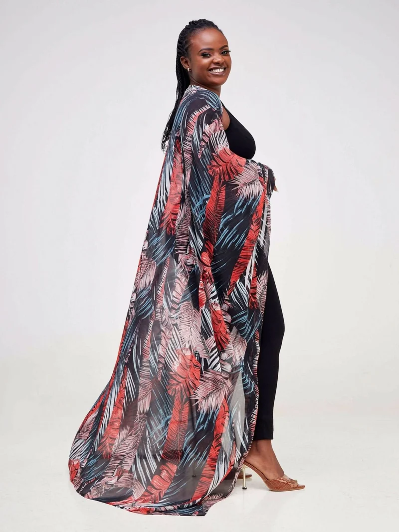 Palmiera Fire Flo Kimono - Red