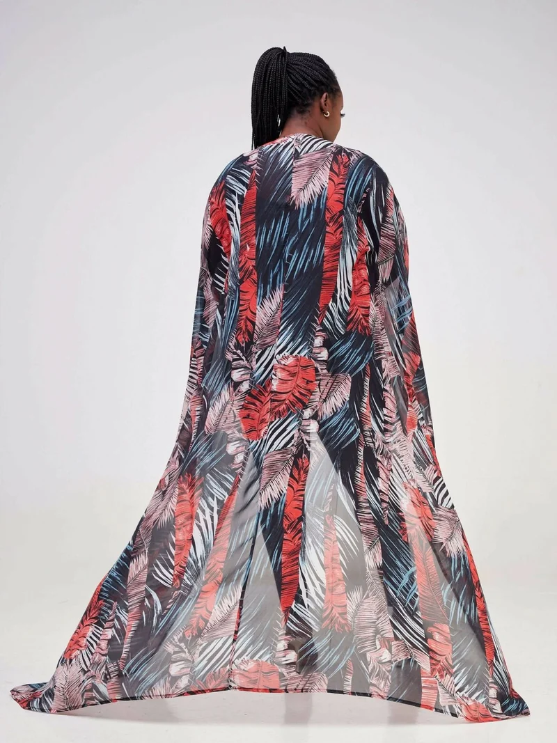 Palmiera Fire Flo Kimono - Red