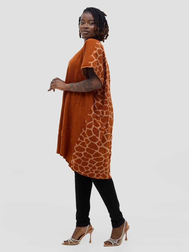 Anel’s Knitwear Sahara Poncho - Rust