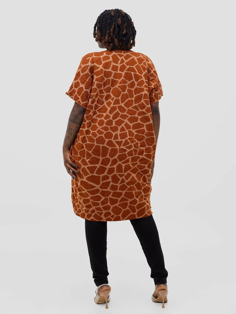 Anel’s Knitwear Sahara Poncho - Rust