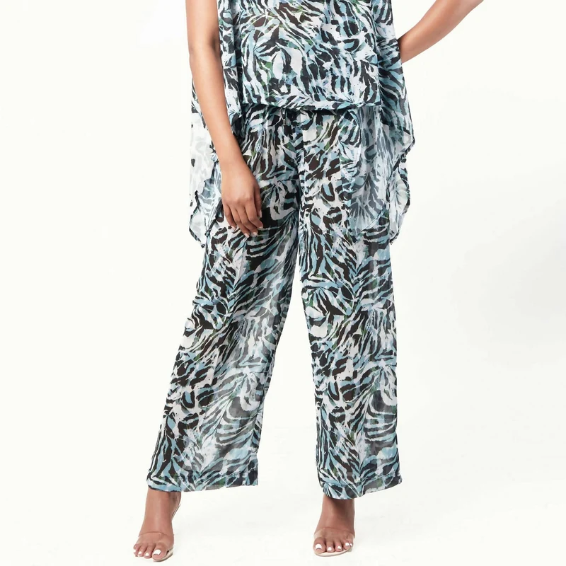 Pastel Trouser - Blue Stripe