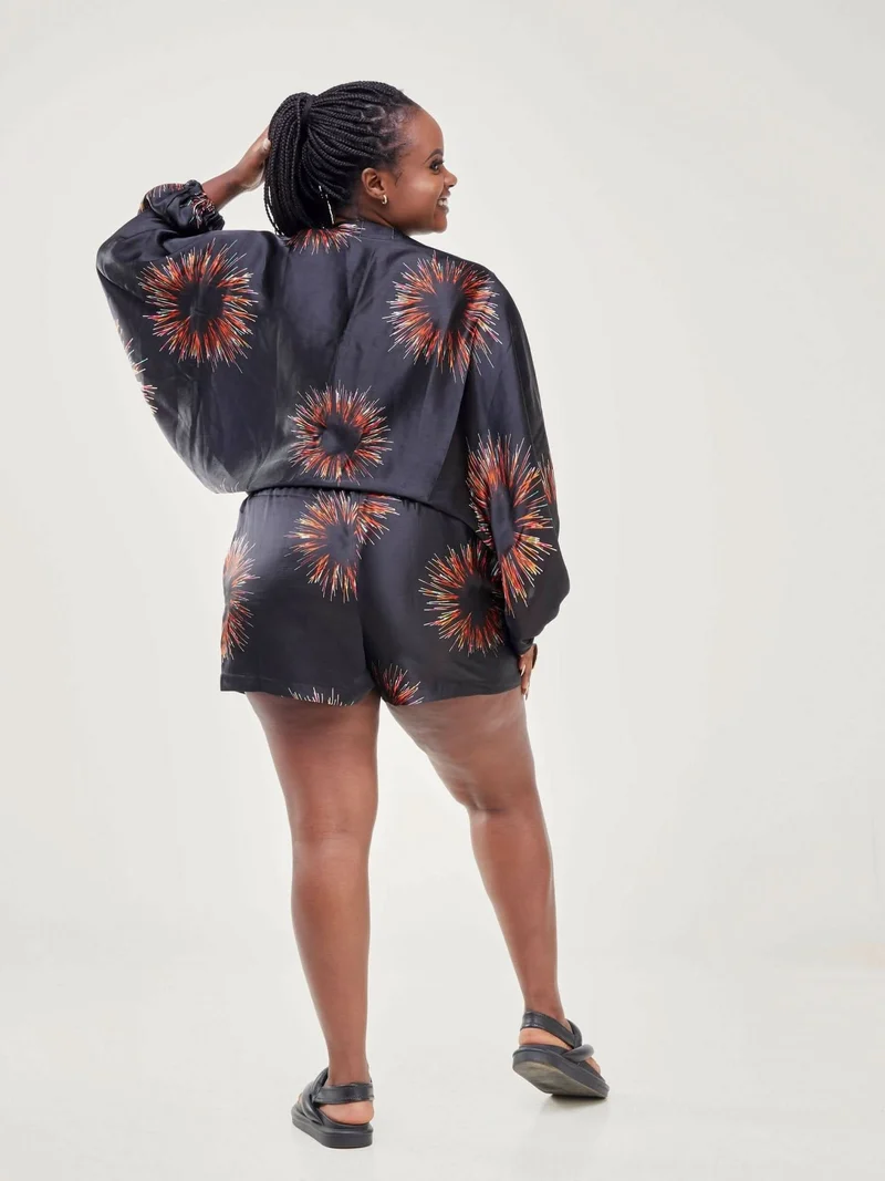 Elevate Fire Works Shorts Only - Black