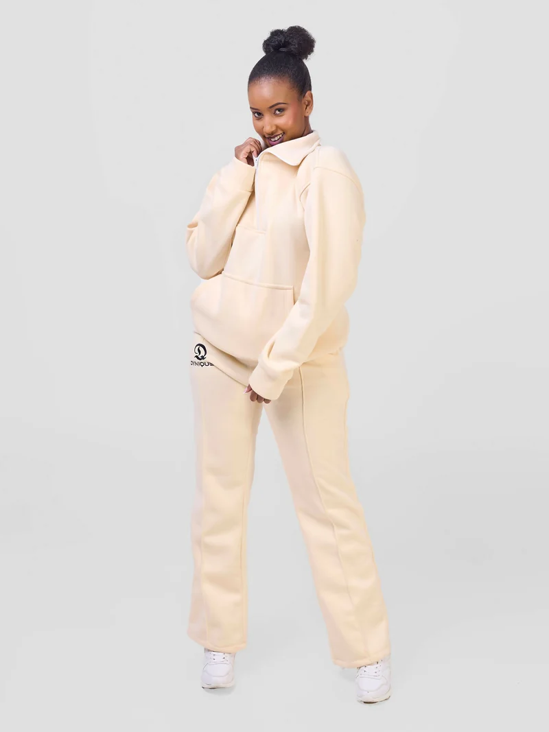Dynique Clothing Pant Set - Cream