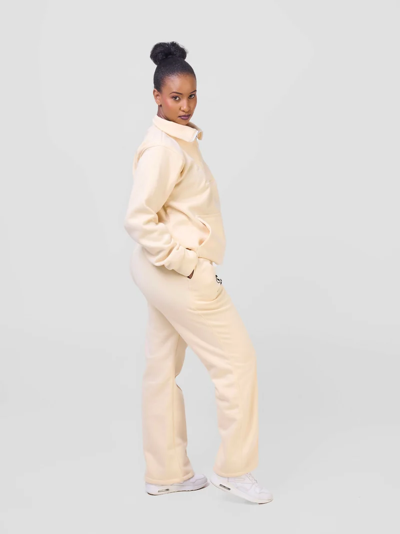 Dynique Clothing Pant Set - Cream