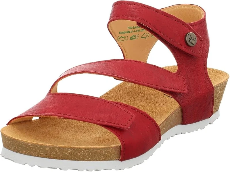 Think Komfort Sandale Damen Rot