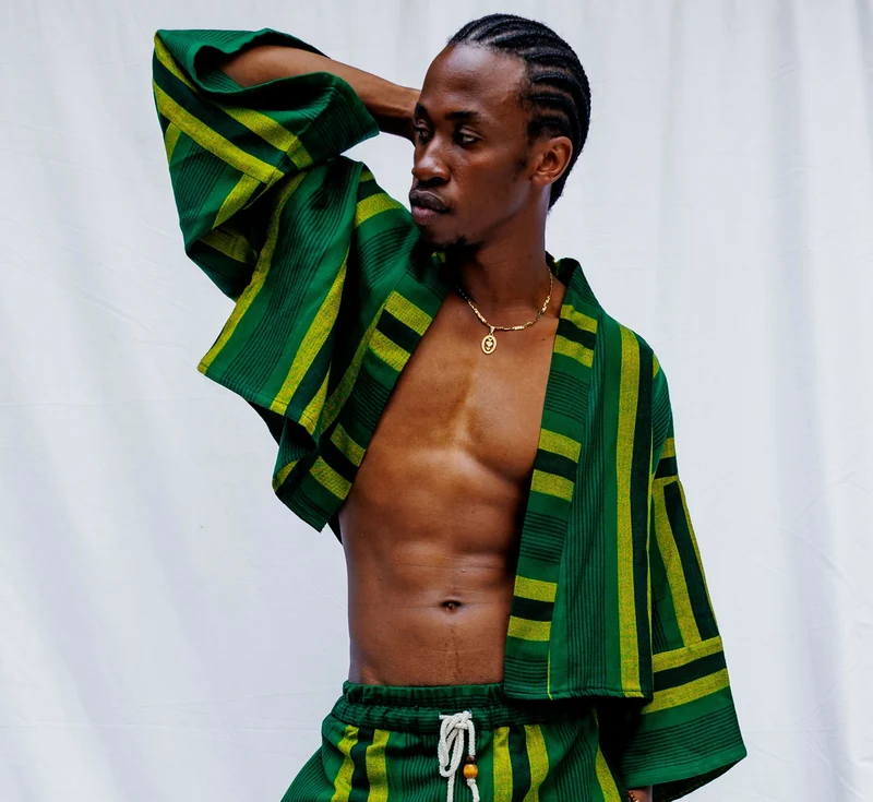 Liquid Lemn Zambarau Crop - Green / Gold