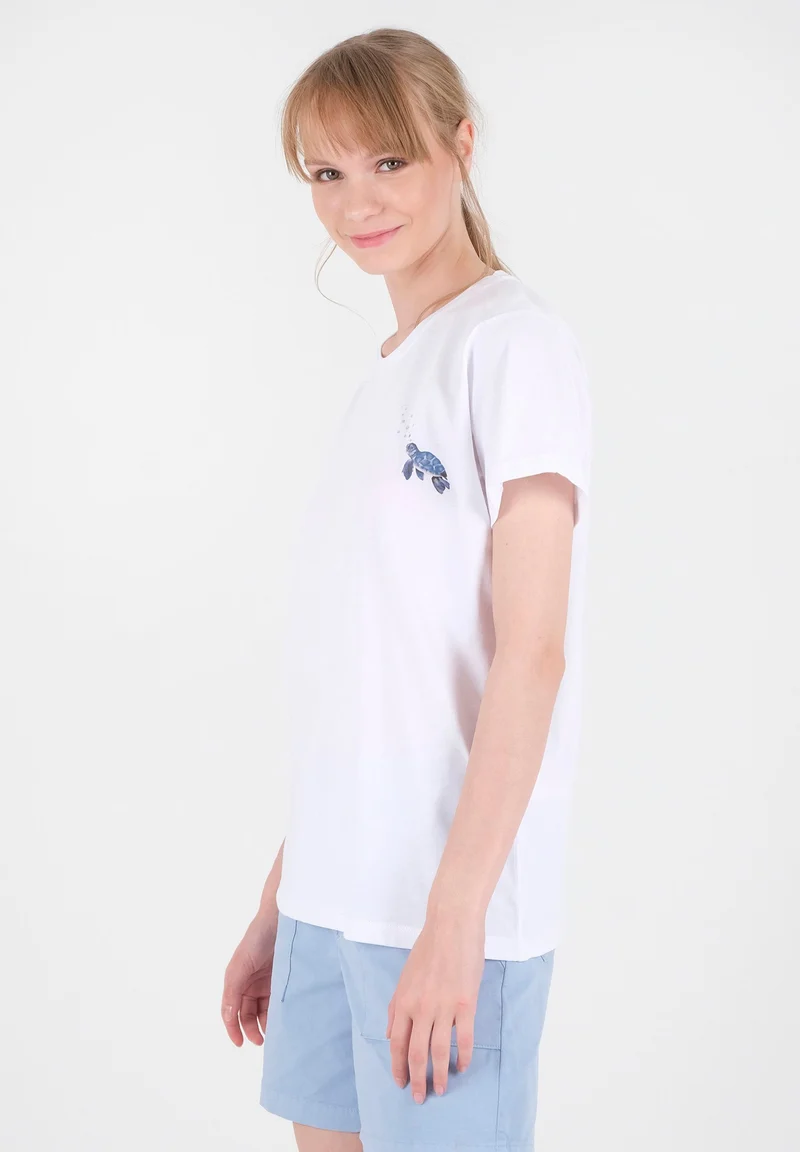 T-Shirt aus Bio-Baumwolle mit Print