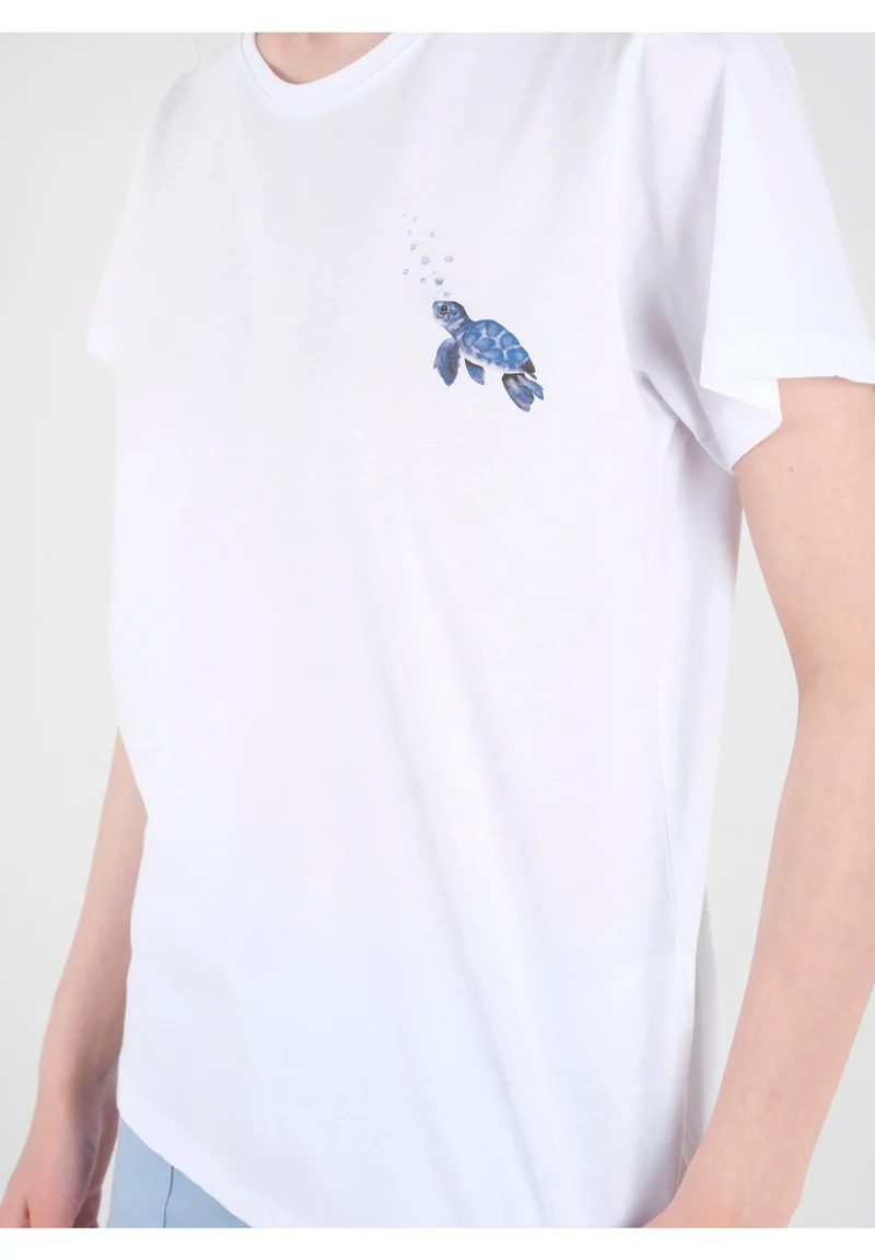 T-Shirt aus Bio-Baumwolle mit Print