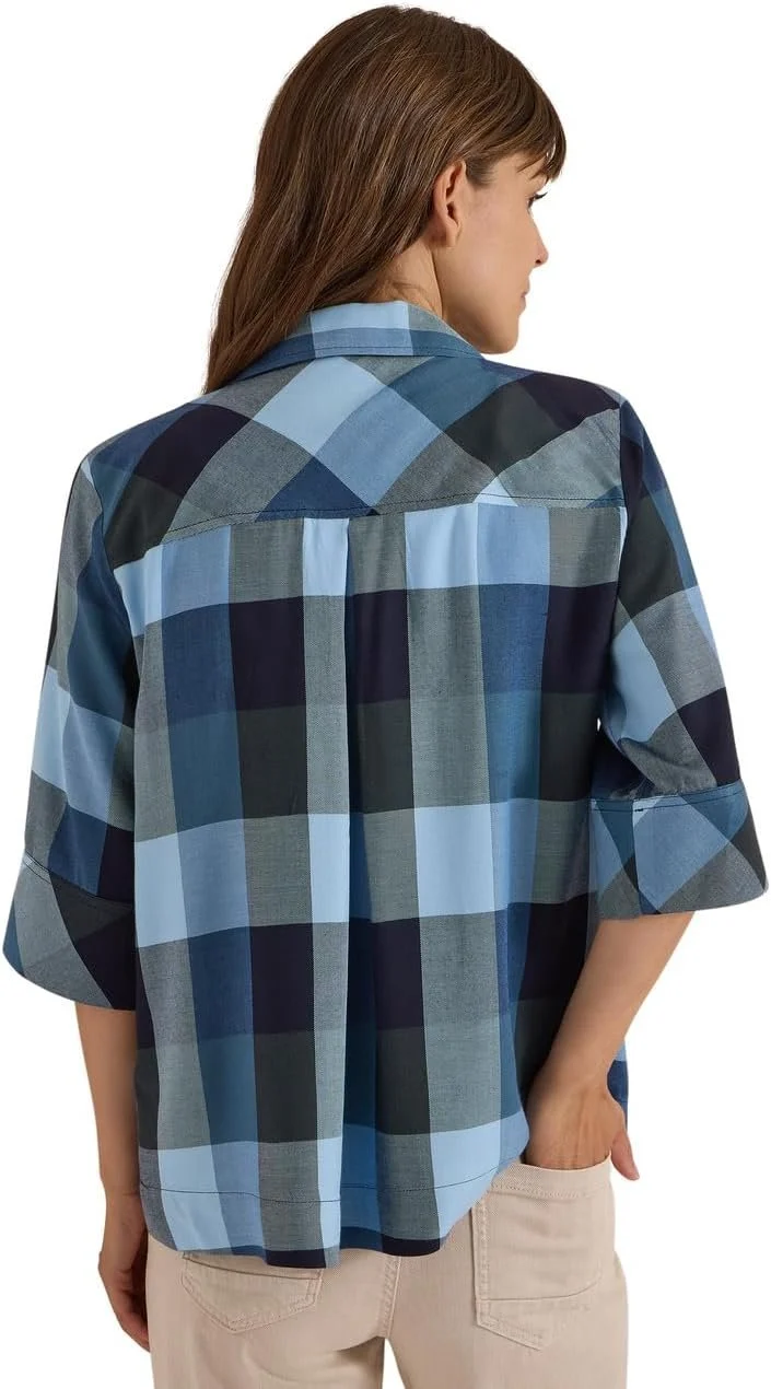 Cecil Check Blouse - 2_B346837_36831