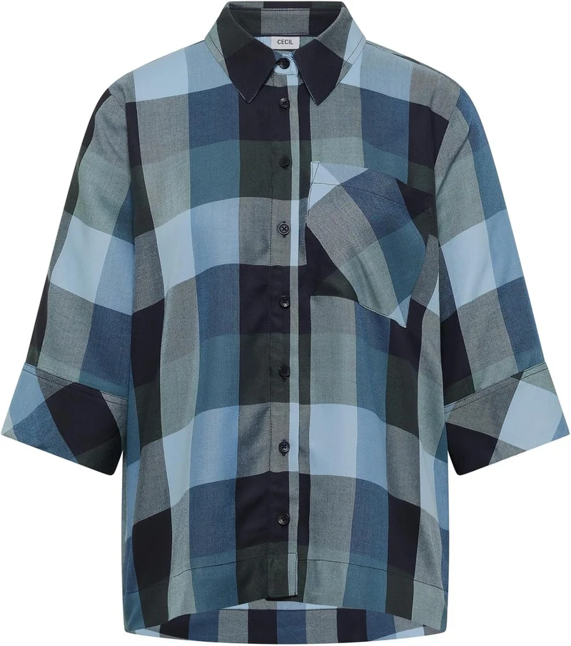 Cecil Check Blouse - 2_B346837_36831