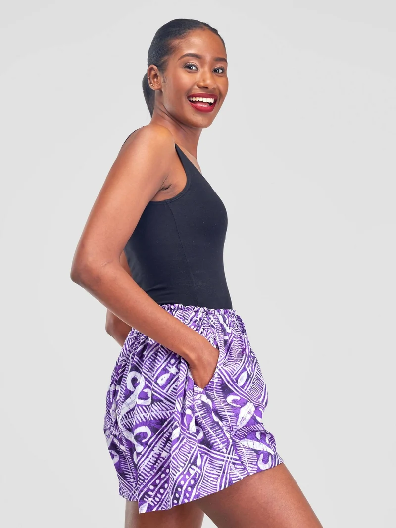 Silk Shorts Only - Purple