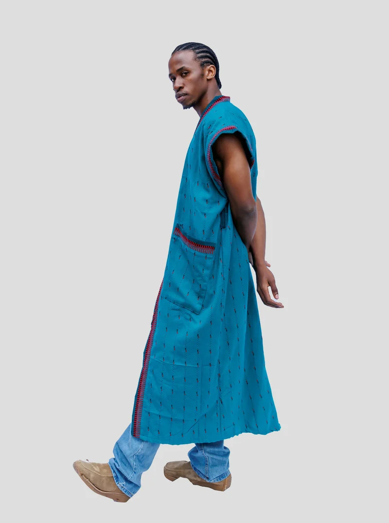 Liquid Lemn TRBL Sleeveless Kimono - Teal