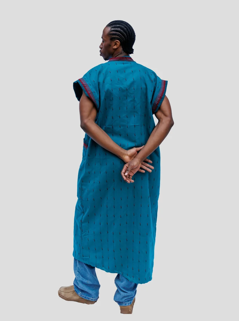 Liquid Lemn TRBL Sleeveless Kimono - Teal