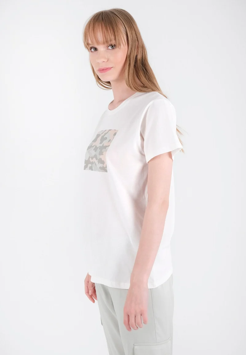 T-Shirt aus Bio-Baumwolle mit Camo-Print