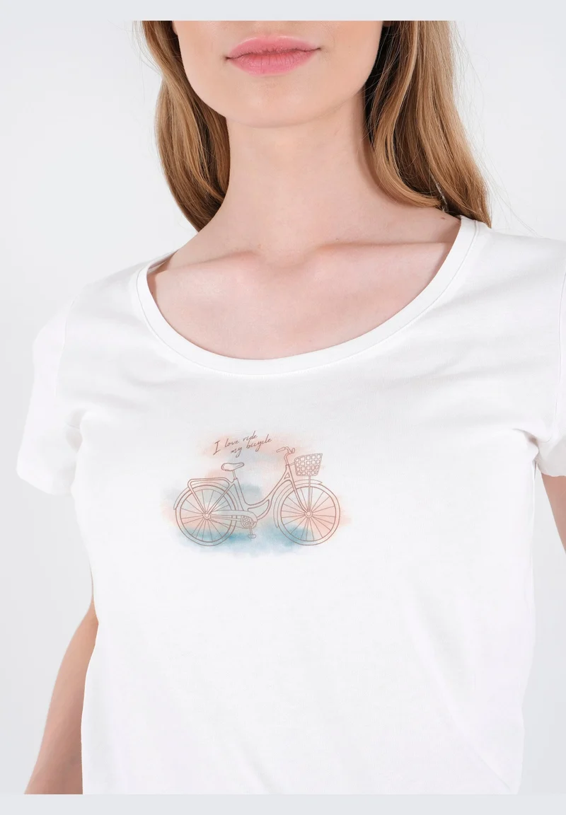 T-Shirt aus Bio-Baumwolle mit Print