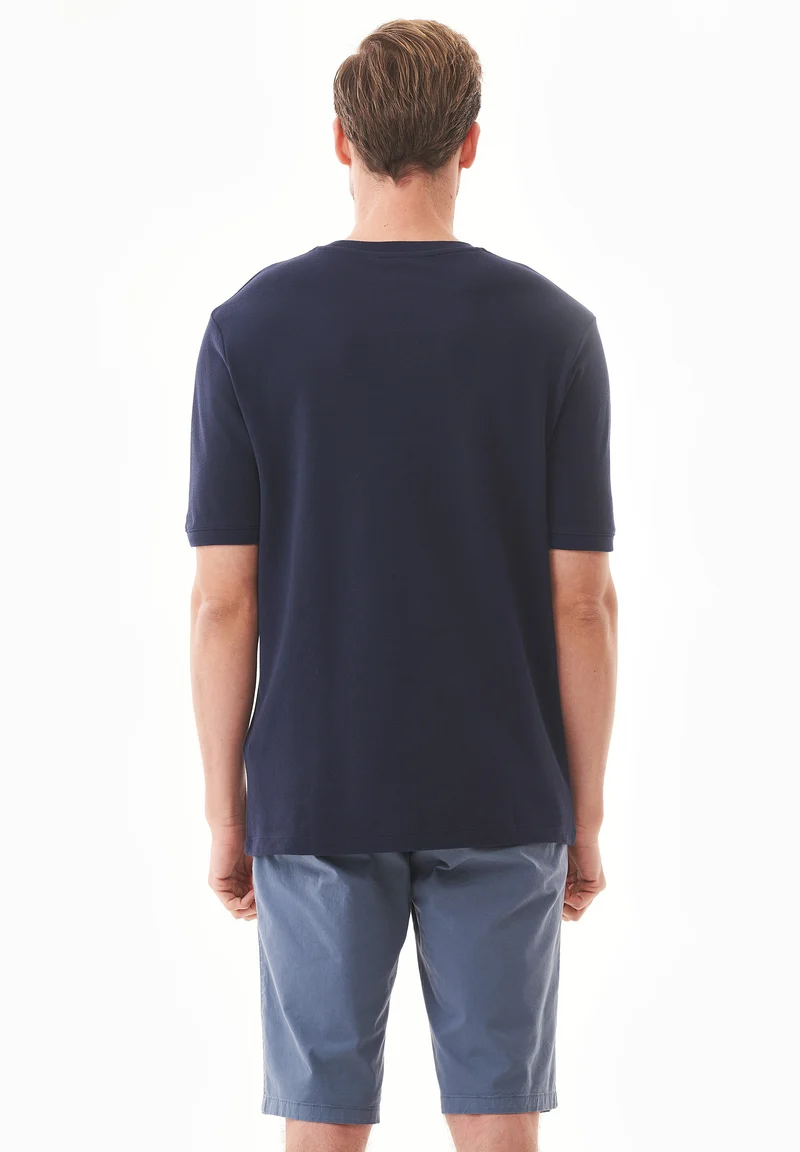 T-Shirt aus Bio-Baumwoll-Piqué mit Print