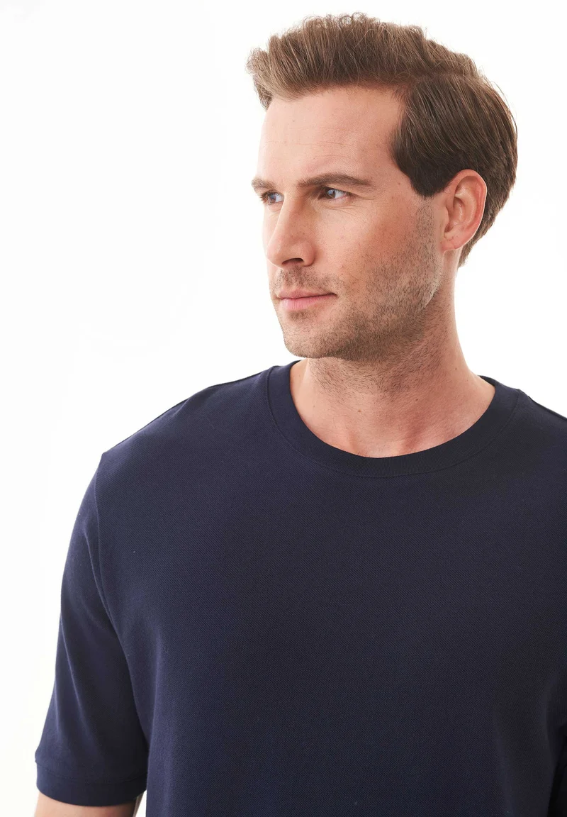 T-Shirt aus Bio-Baumwoll-Piqué mit Print