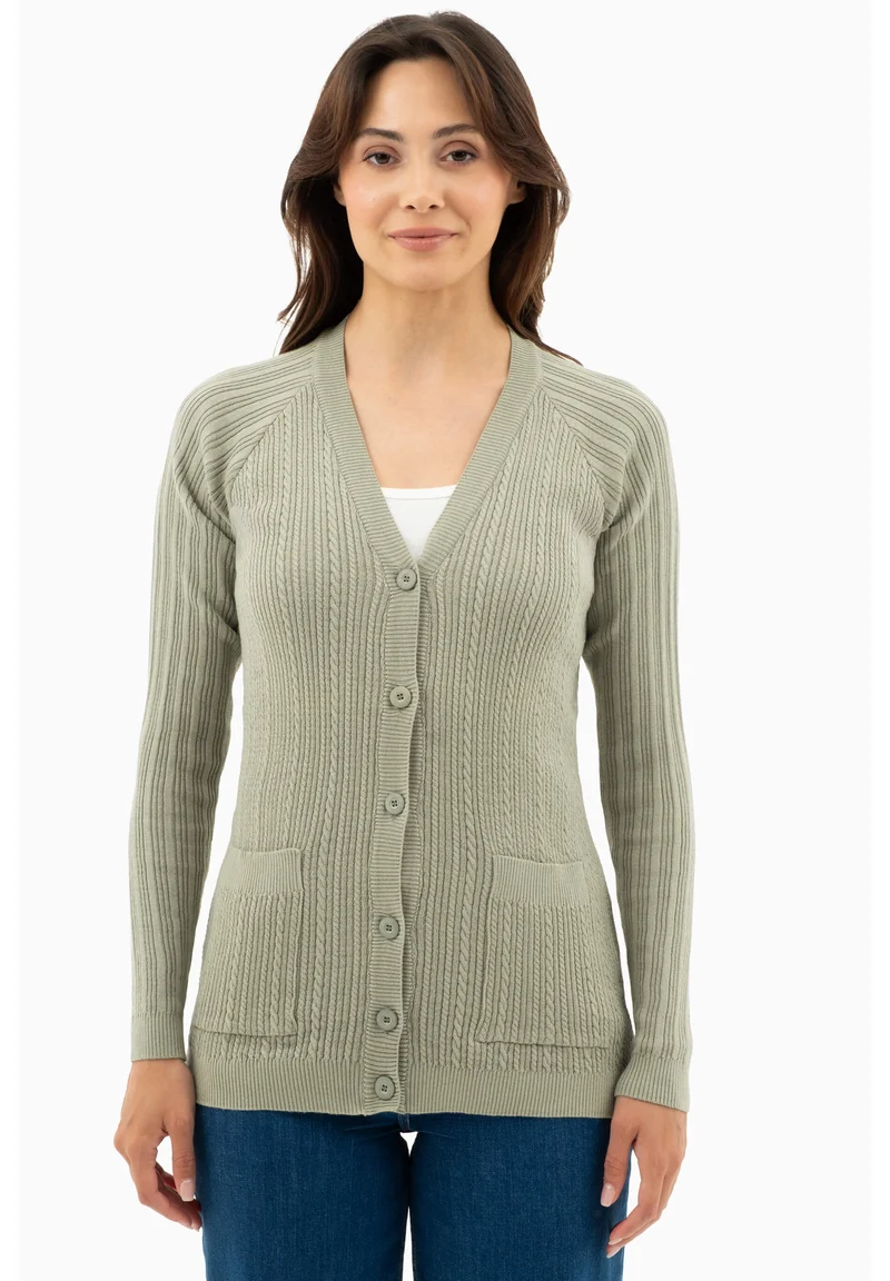 Cardigan aus Bio-Baumwolle mit Knöpfen