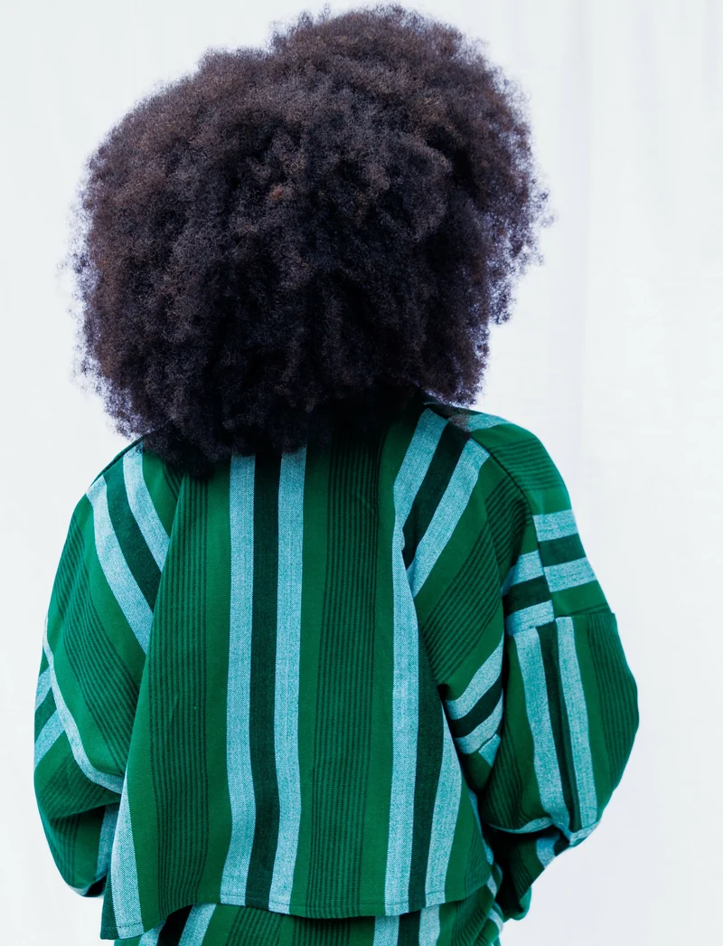 Liquid Lemn Zambarau Coat - Green / White