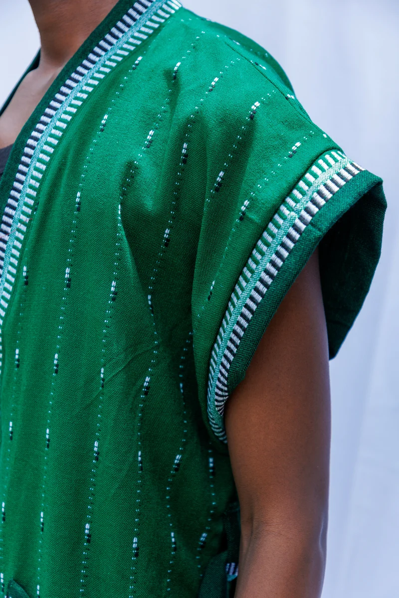 Liquid Lemn TRBL Sleeveless Kimono - Green