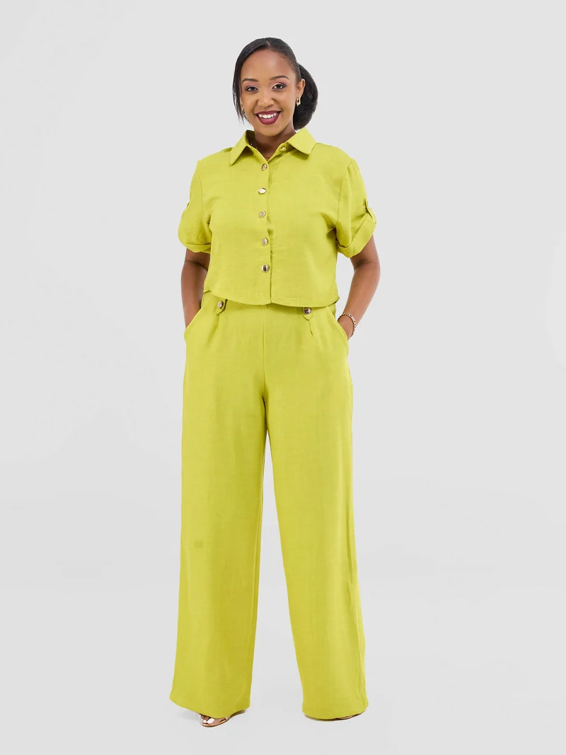 Prettygline linen Set - Green