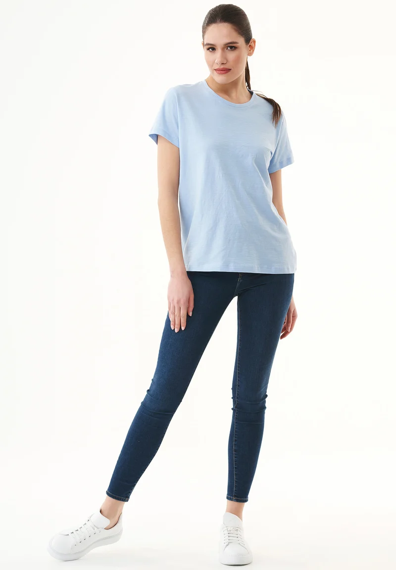 Basic T-Shirt aus Bio-Baumwolle