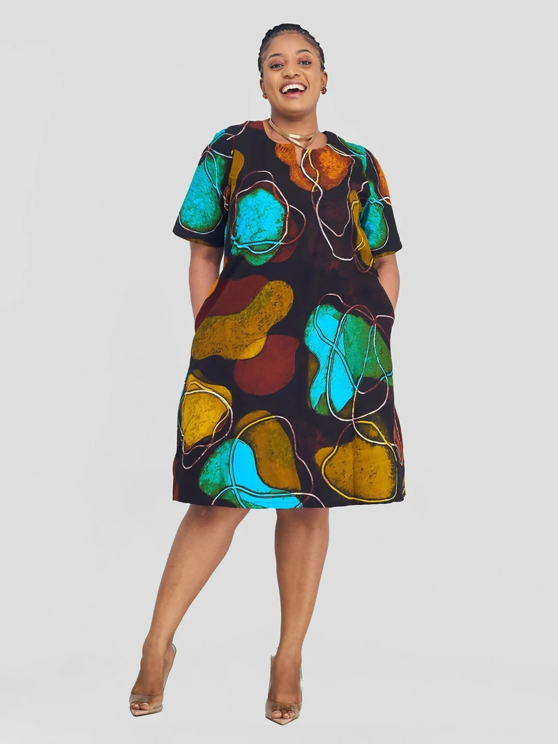 PrettyGline Ankara Dress - Ankara