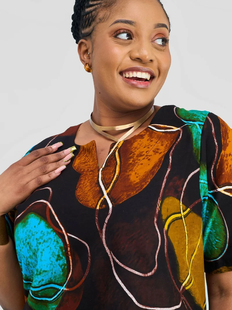 PrettyGline Ankara Dress - Ankara
