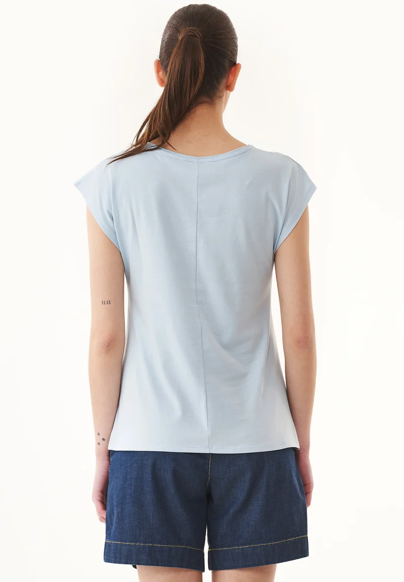 T-Shirt aus Bio-Baumwolle mit Print