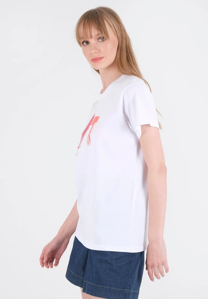 T-Shirt aus Bio-Baumwolle mit Print