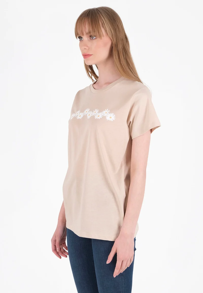 T-Shirt aus Bio-Baumwolle mit Print