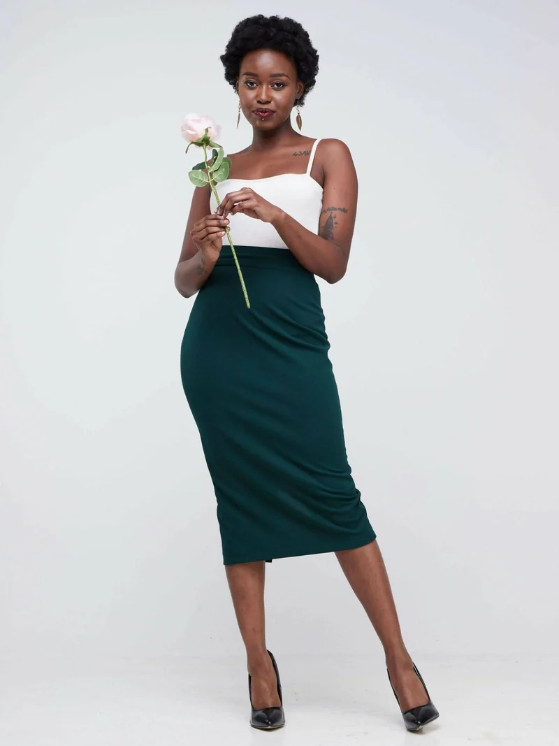 WSC Pambo Siri Studio Pencil Skirt - Green