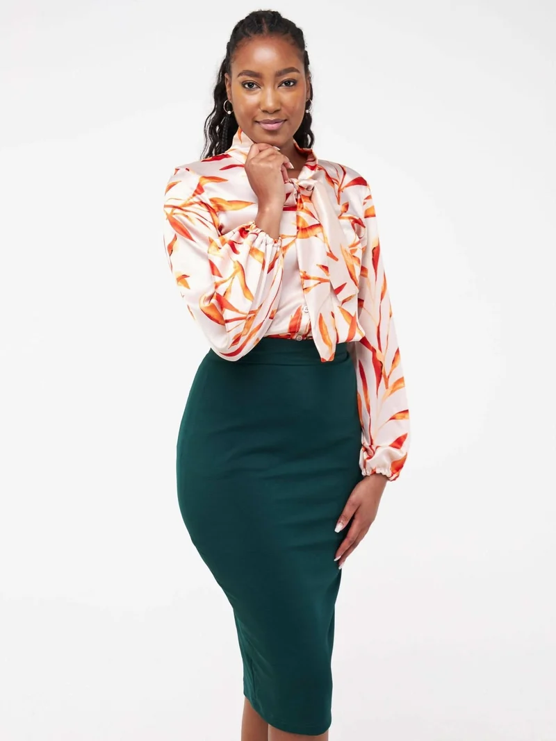 WSC Pambo Siri Studio Pencil Skirt - Green