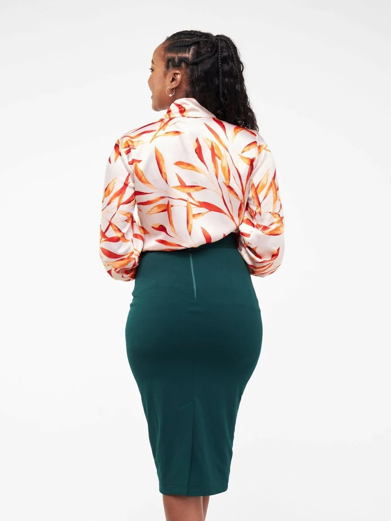WSC Pambo Siri Studio Pencil Skirt - Green