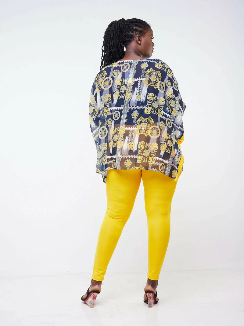 Wsc Pambo Dd Holdings Aziza Classic Fashion Two Piece Pant Sets - Yellow