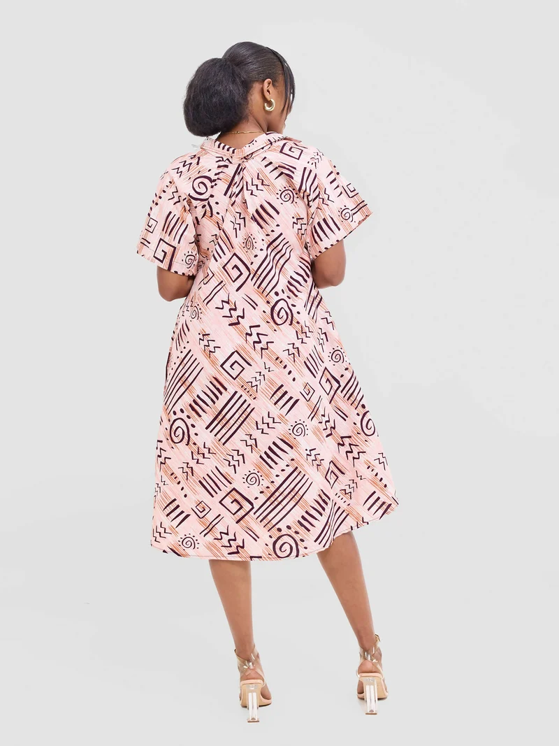 Prettygline Asumbi Shirt Dress - Pink