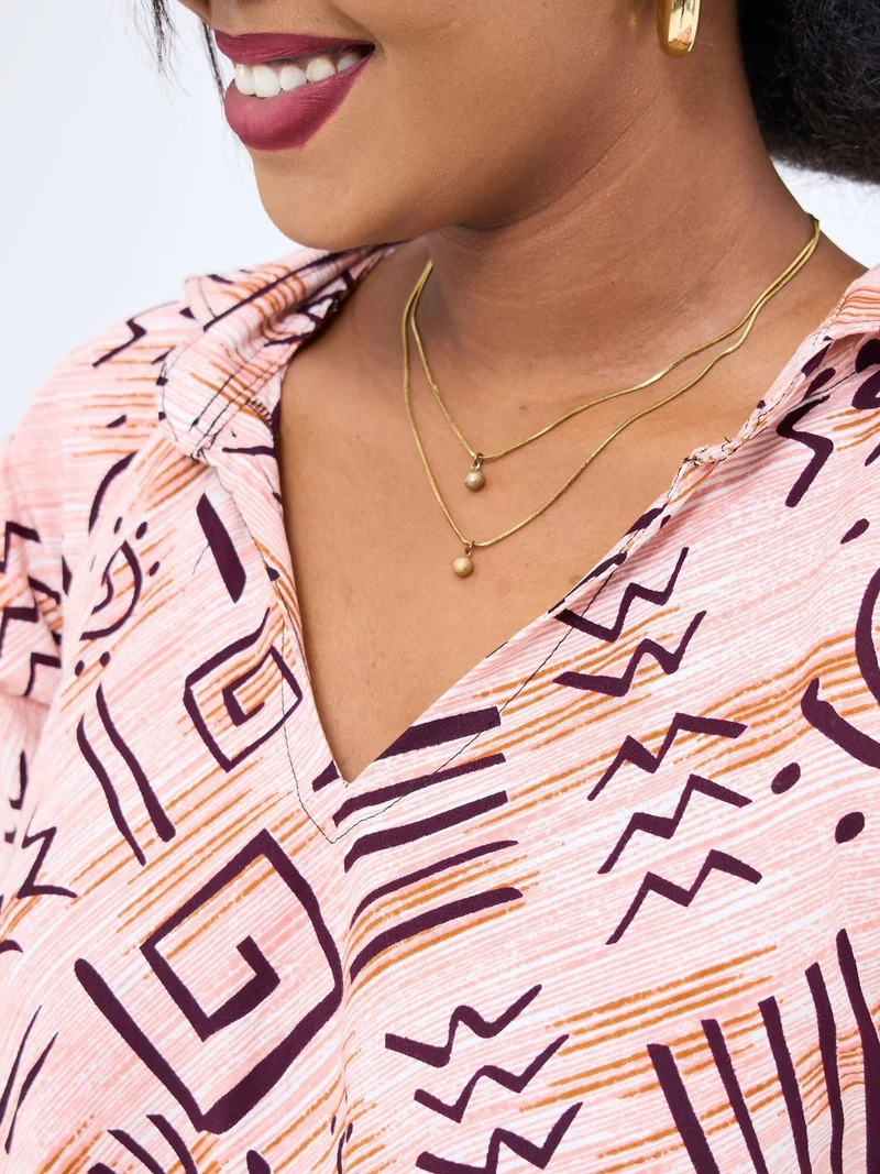 Prettygline Asumbi Shirt Dress - Pink