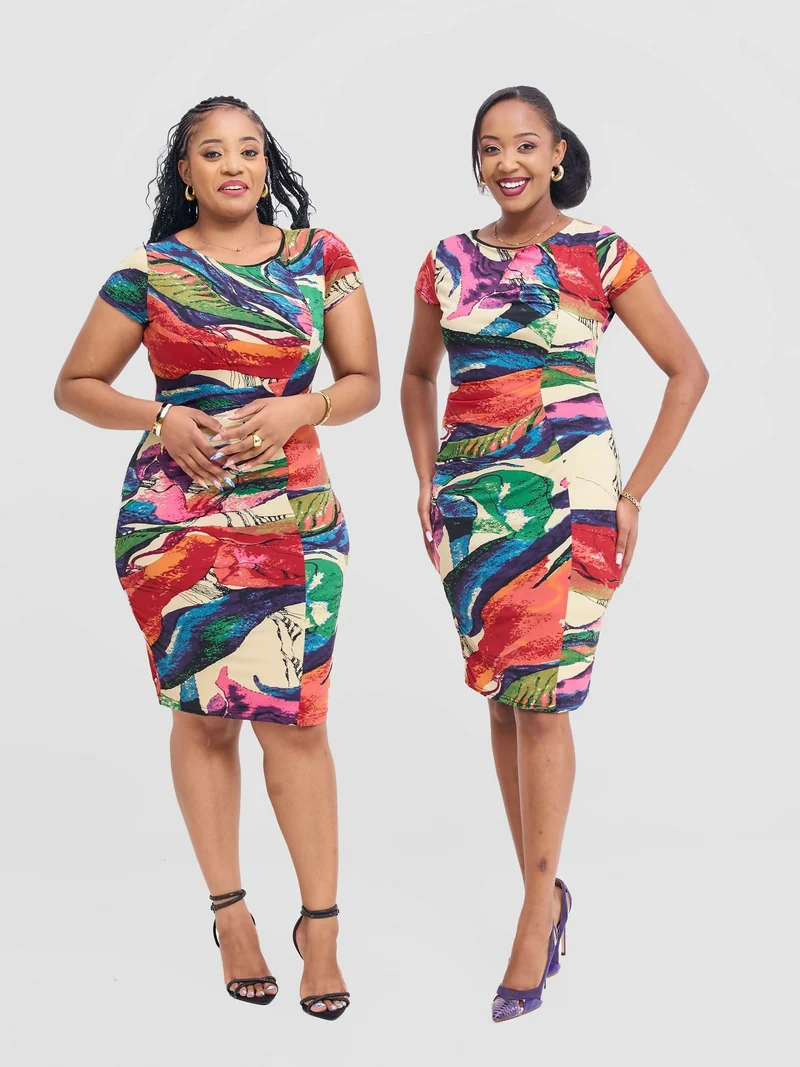 Prettygline Dat Chic Bodycon - Multicolored
