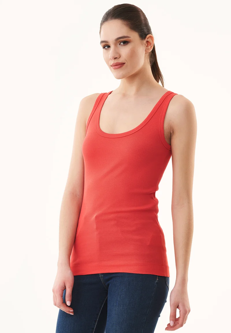 Rib Tank-Top aus Bio-Baumwolle