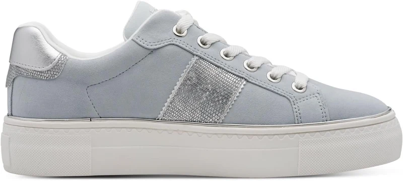 Tamaris Da.-SchnürerModel 2372442, LIGHT BLUE SUEDE - 100066391