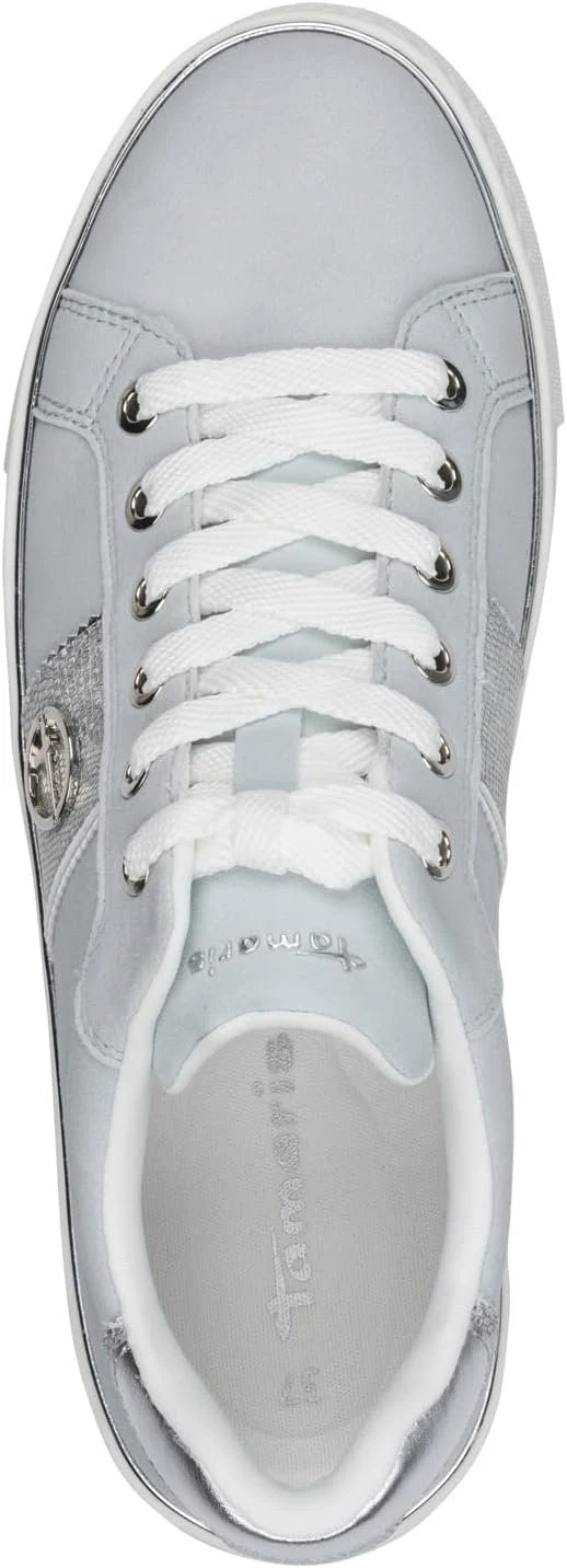 Tamaris Da.-SchnürerModel 2372442, LIGHT BLUE SUEDE - 100066391